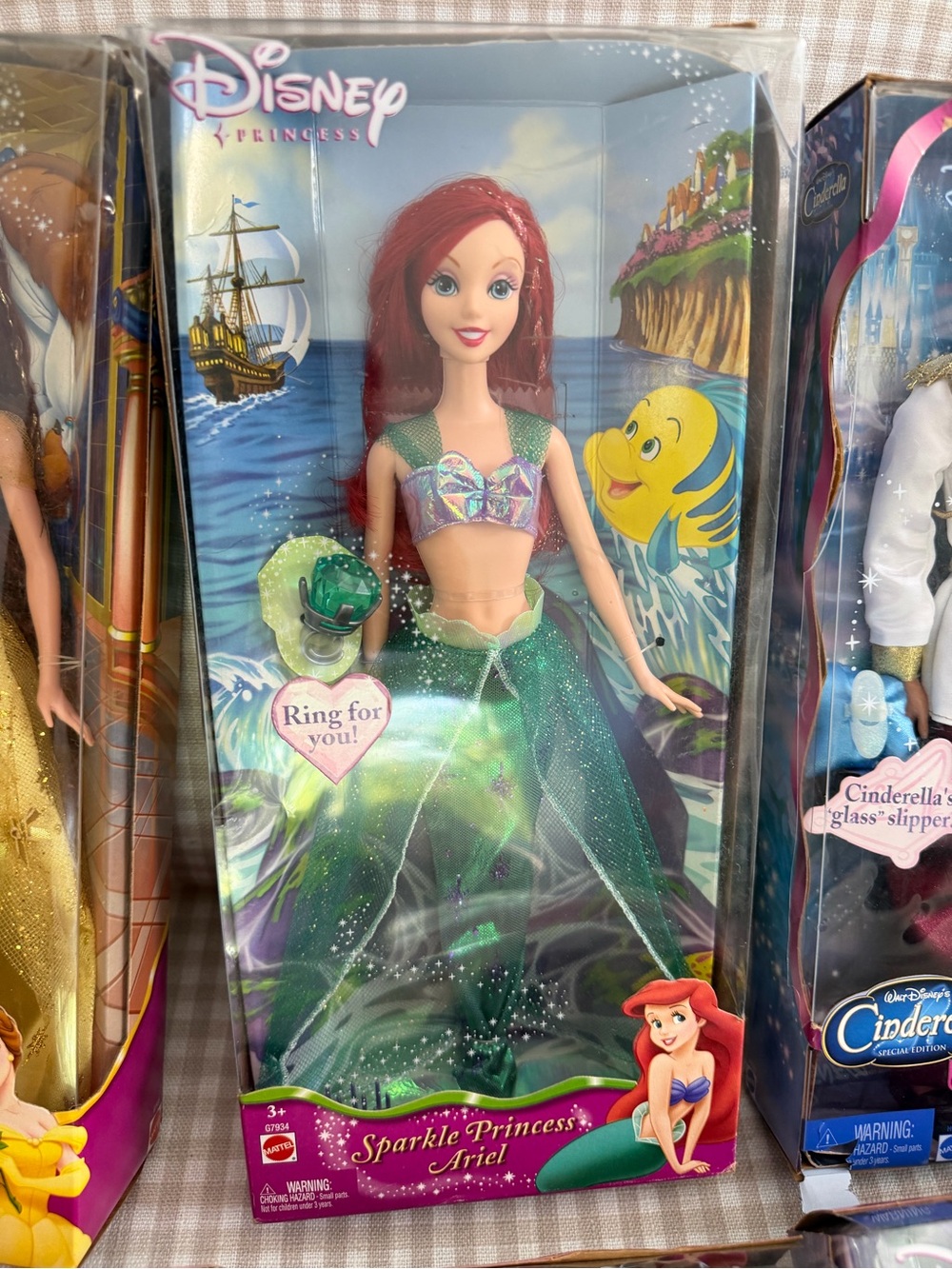 Disney Ariel Sparkle Princess Doll - Red Hair & Green Outfit